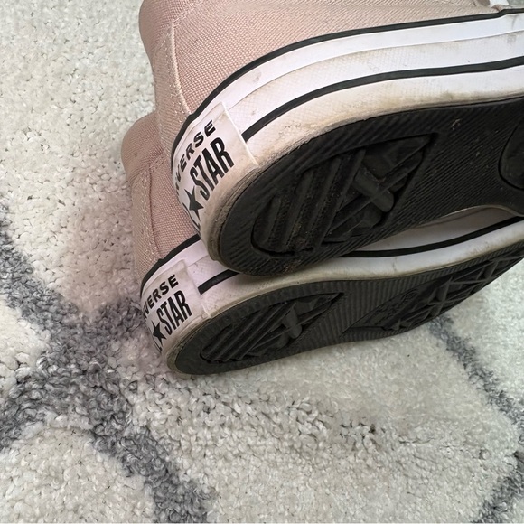 Converse Chuck Taylor All Star Mid Top Sneakers Pink High Rose Gold Skate Shoe - Picture 10 of 13